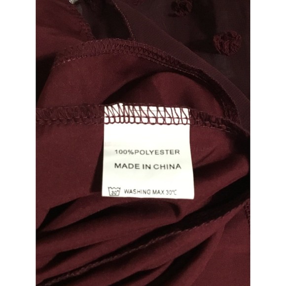 Fashion Collection Size Large Burgundy Dress NWOT - Picture 6 of 9